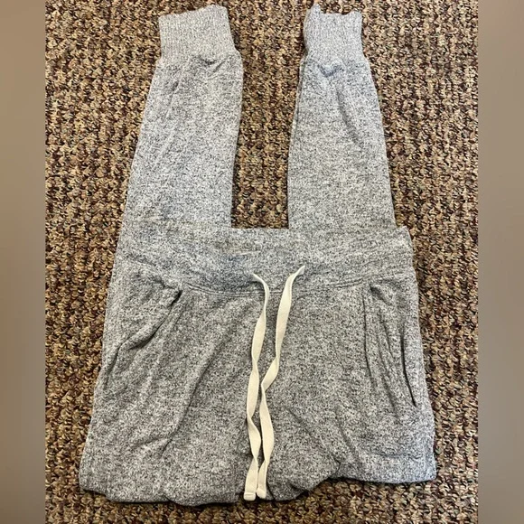Express Grey Jogger Fleece Sweatpants, Size XS - Picture 3 of 5